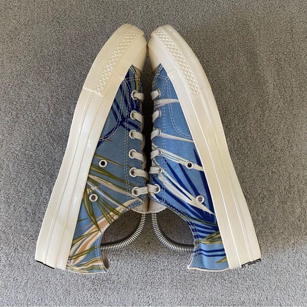 Converse Men 8 Hawaiian Tropical All Star Low Renew Sneaker Shoes Red Blue Beige - Picture 5 of 8
